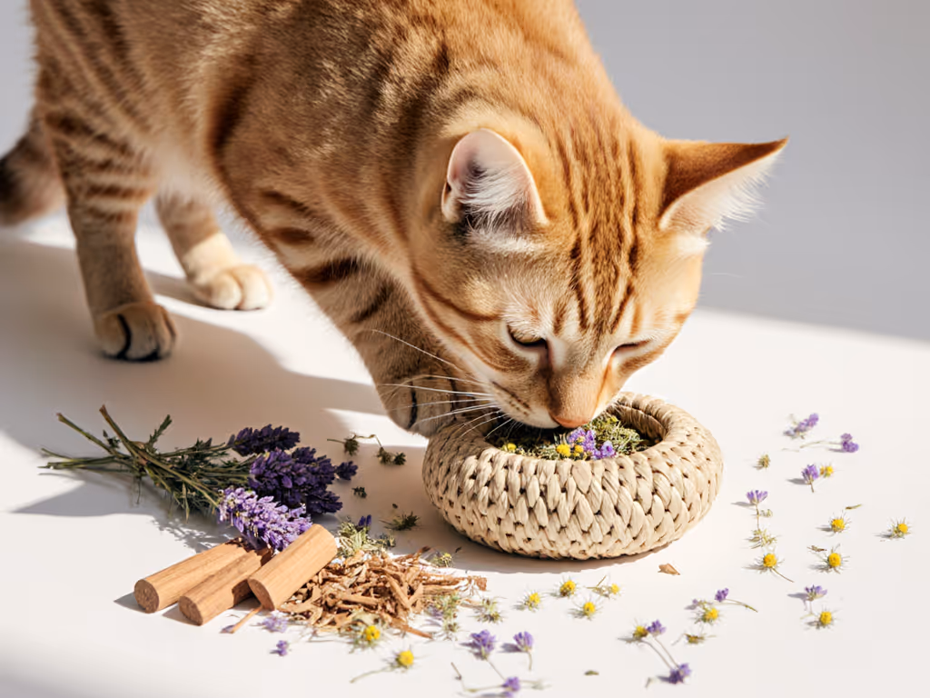 cat_sniffing_enrichment_toy_with_dried_herbs_and_natural_scents