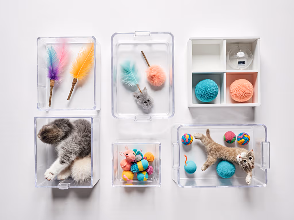 small_space_cat_toy_storage_ideas