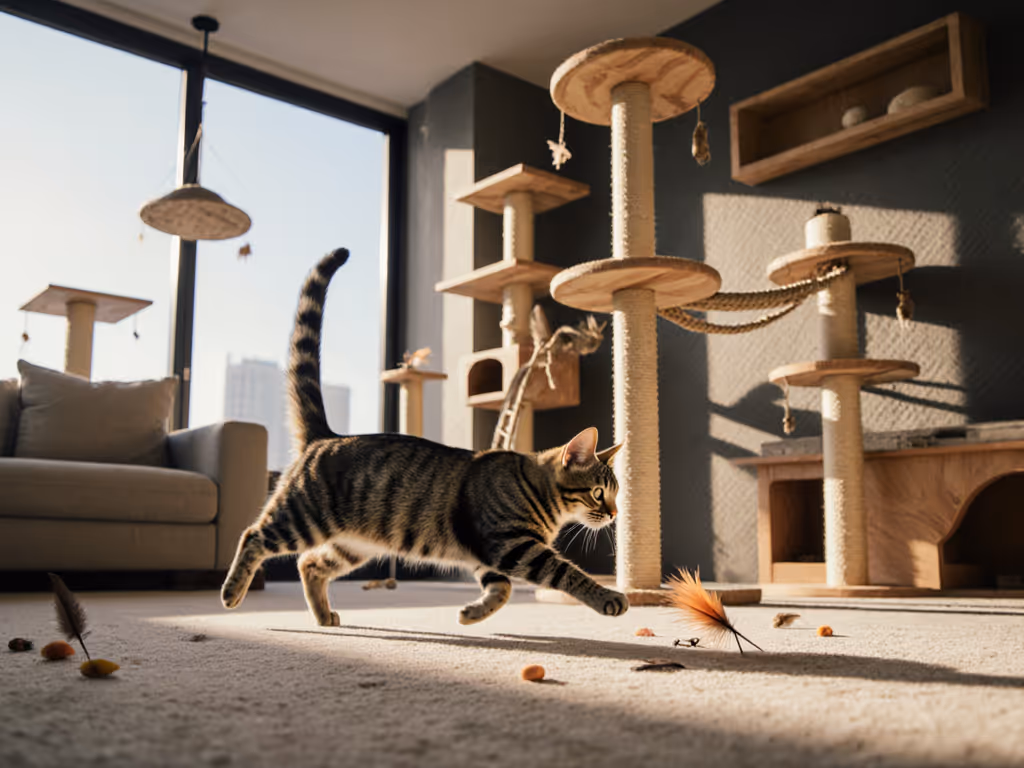 Optimize Cat Play Environment: Simulate Hunting Grounds