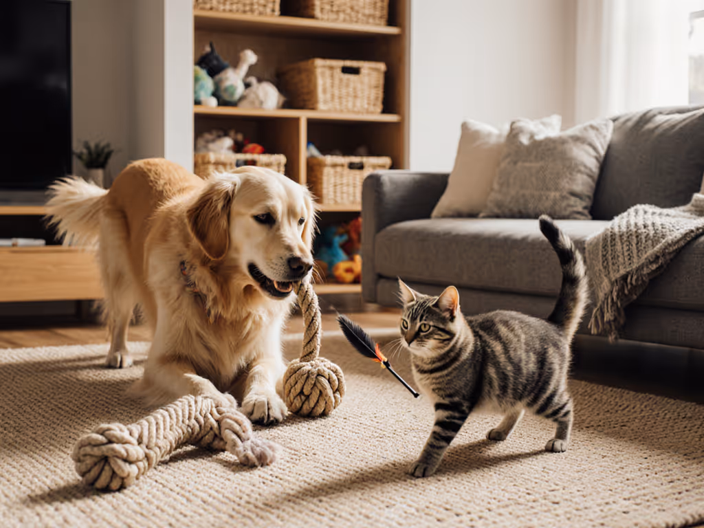 Cat-Dog Toy Harmony: Safe Shared Play for Multi-Pet Homes