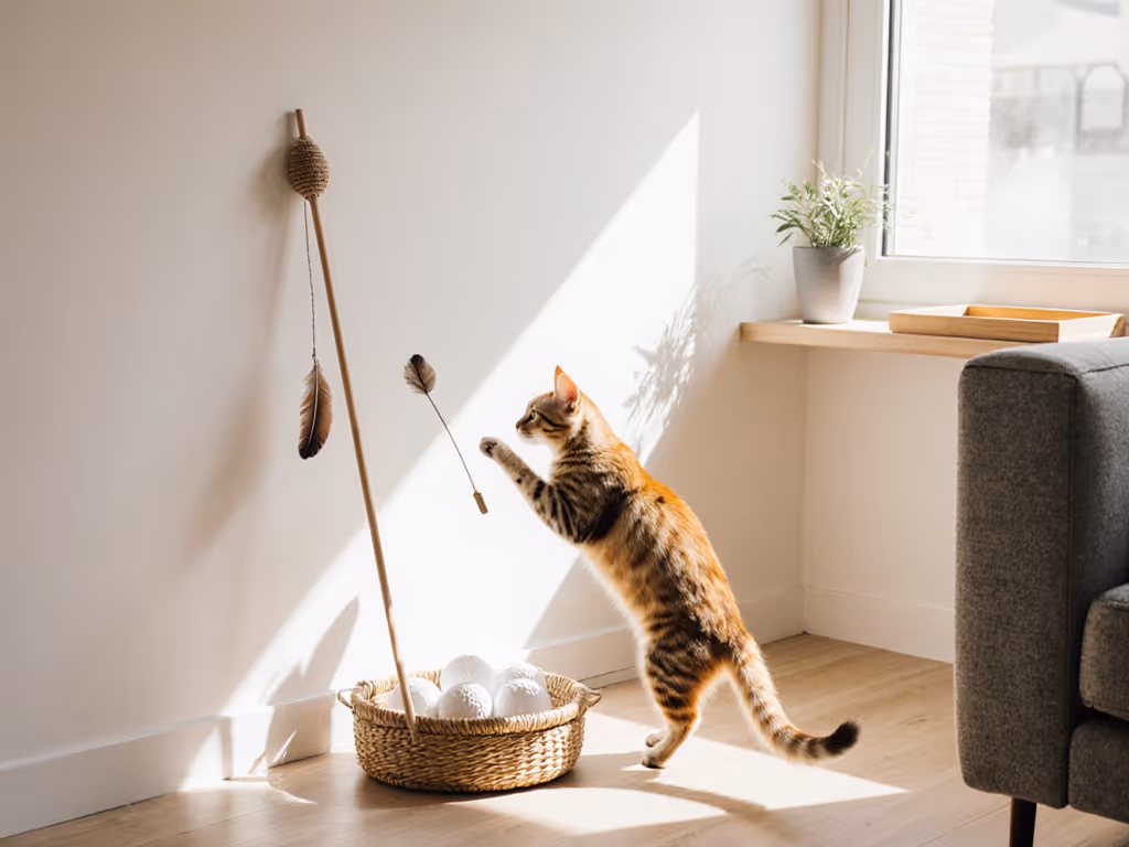 Clutter-Free Moving Cat Toys on a Budget