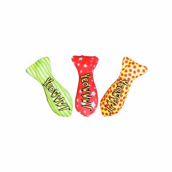 Yeowww! 100% Organic Catnip Stinkies Sardines (3-Pack)
