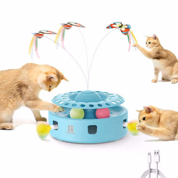 Potaroma 3-in-1 Automatic Interactive Cat Toy